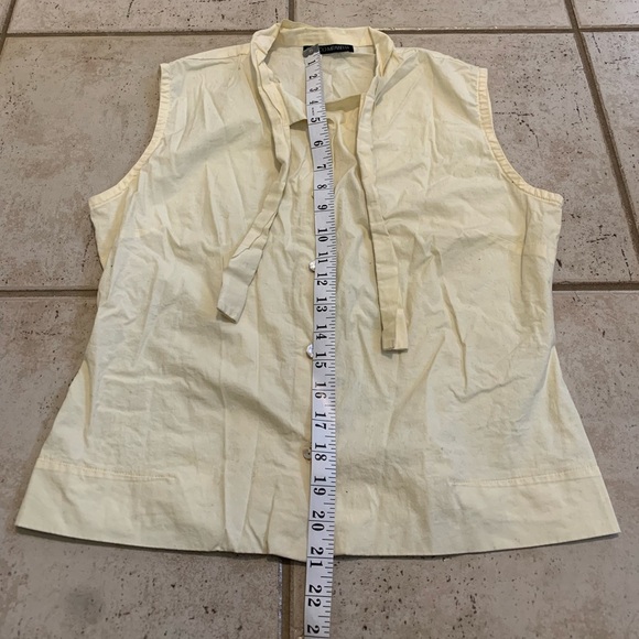 Franco Mirabelli Sleeveless Tie-Neck Blouse Medium - Picture 5 of 5
